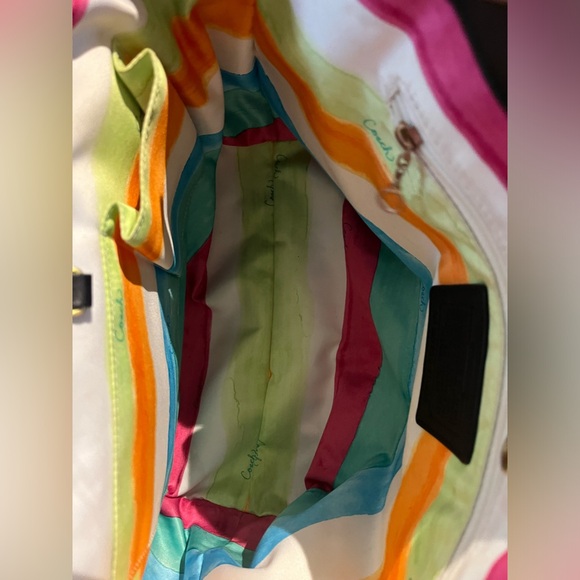 Coach Princess Street Raffia and Patent Leather Tote - Picture 15 of 17